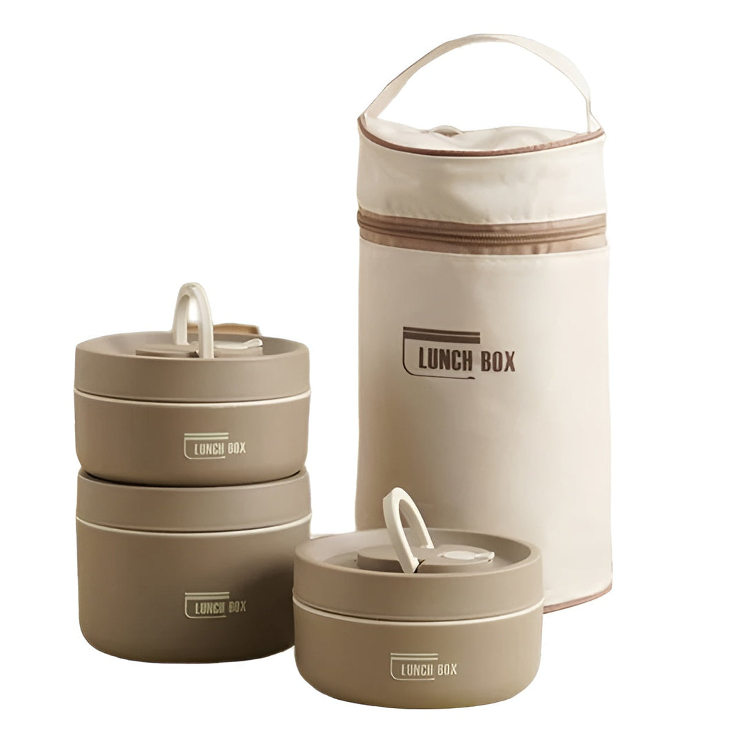 Insulated Lunch Box with Multi-Layer Compartments & Leak-Proof Design | Comes with Carry Bag