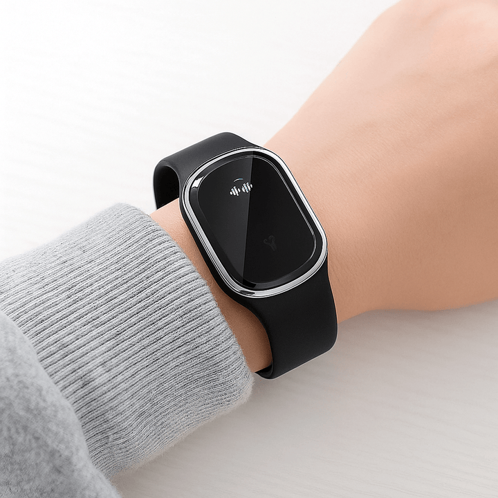 Ultrasonic Mosquito Repellent Bracelet with Rechargeable Battery and Modern Design