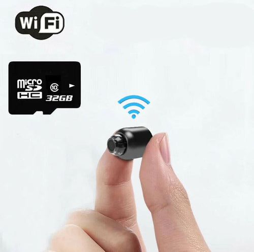 Compact WiFi Camera with Night Vision, 1080P Video, and Clear Audio