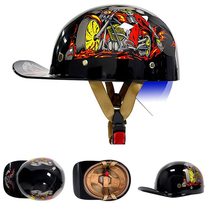 DOT Approved Motorcycle Baseball Helmet
