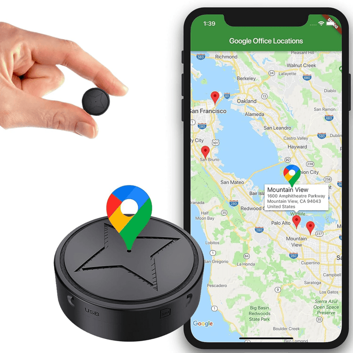 Compact GPS Tracker – Real-Time Location Tracking Device with Magnet for Valuables, Pets, and Vehicles