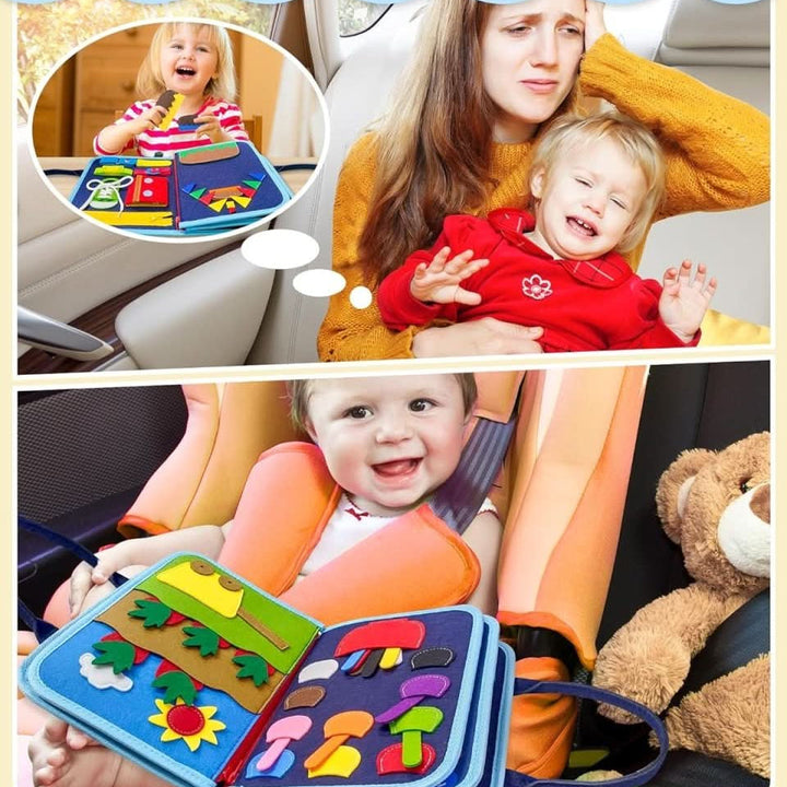 Montessori Activity Board for Motor Skills and Playful Learning