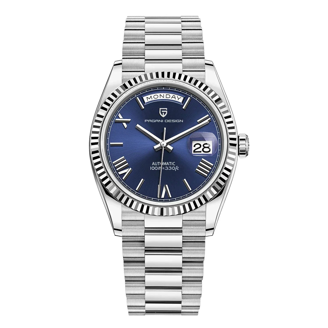 Premium Men's Automatic Watch – Stainless Steel, Self-Winding, Calendar Feature – Versatile Style for Any Occasion