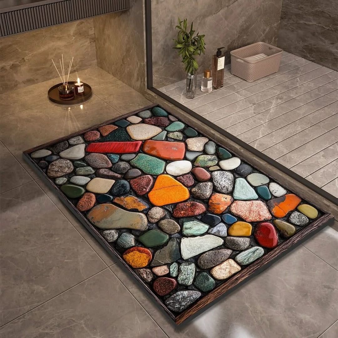 Diatomaceous Earth Bath Mat for Safety and Comfort