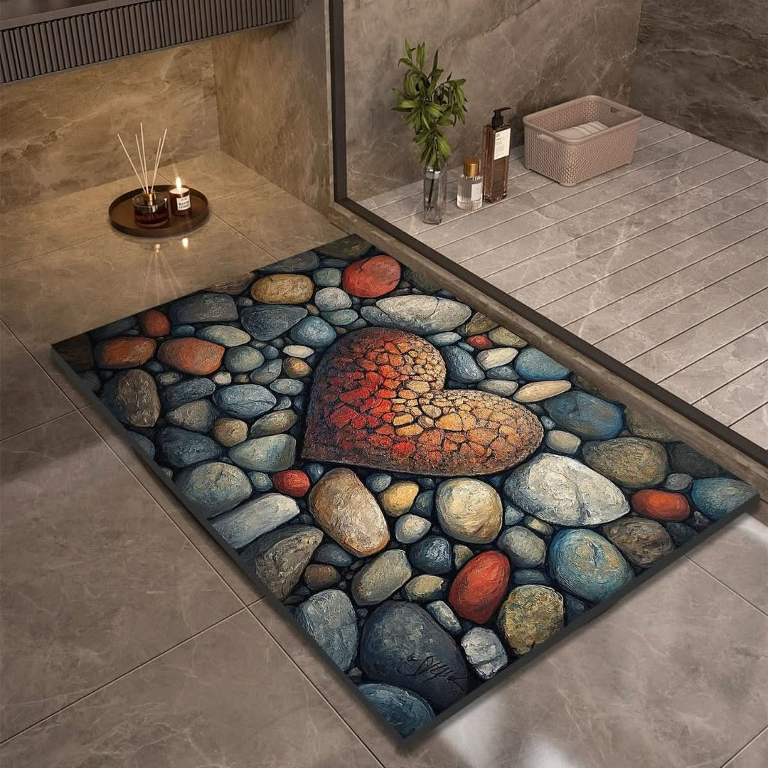 Diatomaceous Earth Bath Mat for Safety and Comfort