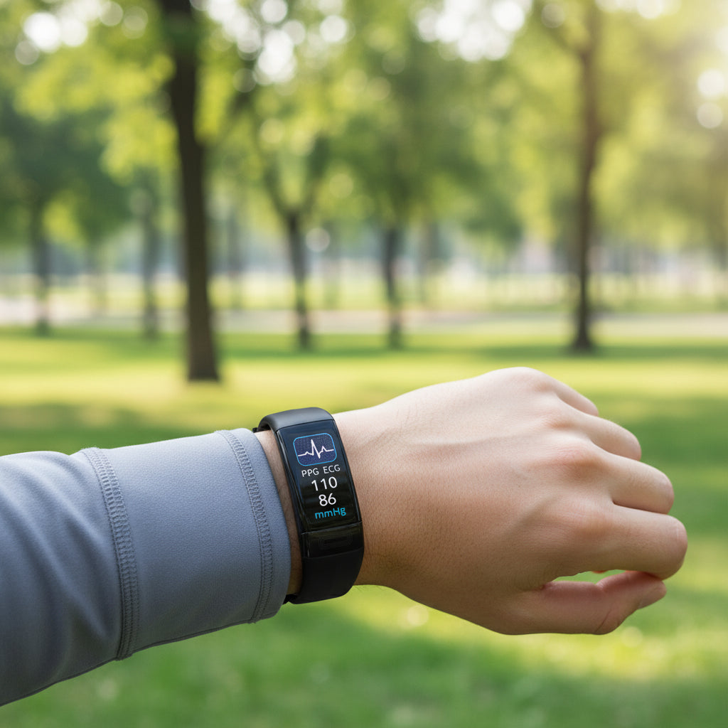 Smart Armband with Blood Pressure Measurement, EKG, and Heart Rate Mon ...