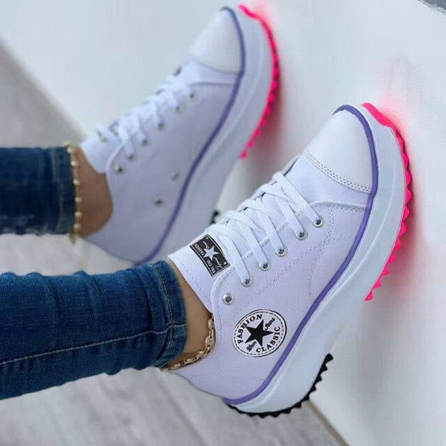 Ladies Comfortable Sneakers | Flat