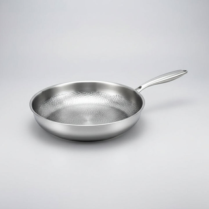 Hammered Titanium Non-Stick Frying Pan for Induction Cooktops and Everyday Cooking