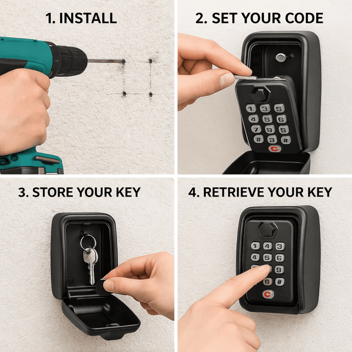 Outdoor Key Safe for Secure and Weatherproof Key Storage
