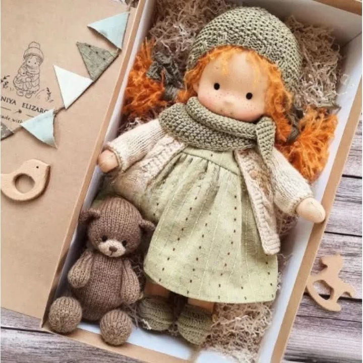 Handmade Cotton Waldorf Doll for Creative Play