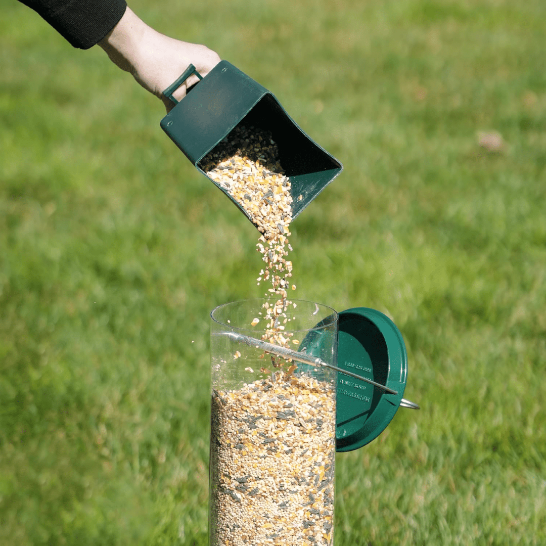 Squirrel-Proof Birdhouse with Rotating Perch and 4 Feeding Openings