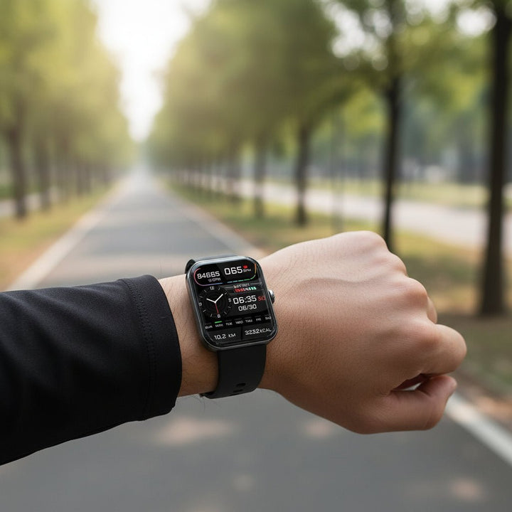Health Monitoring Watch – Non-Invasive Blood Sugar Measurement & Real-Time Vital Signs Tracking