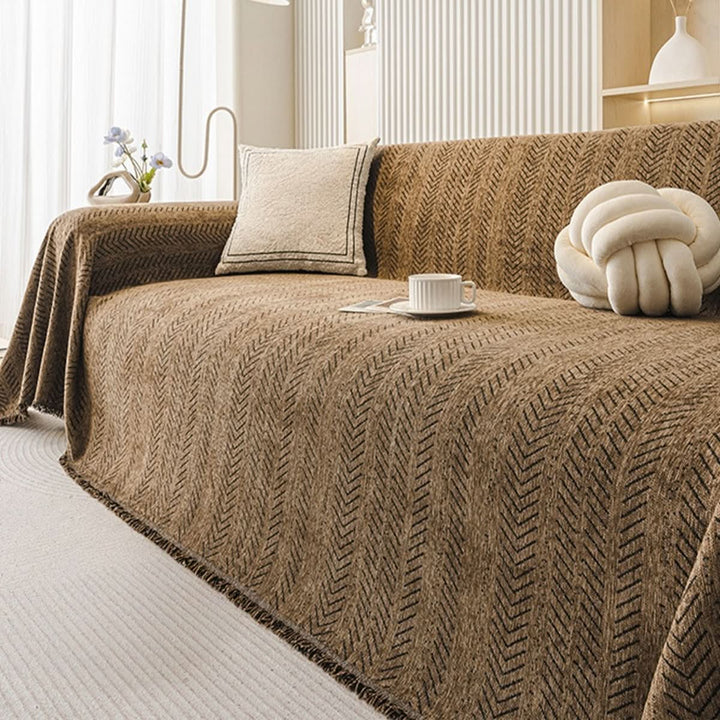 Scratch-Resistant & Washable Chenille Sofa Cover