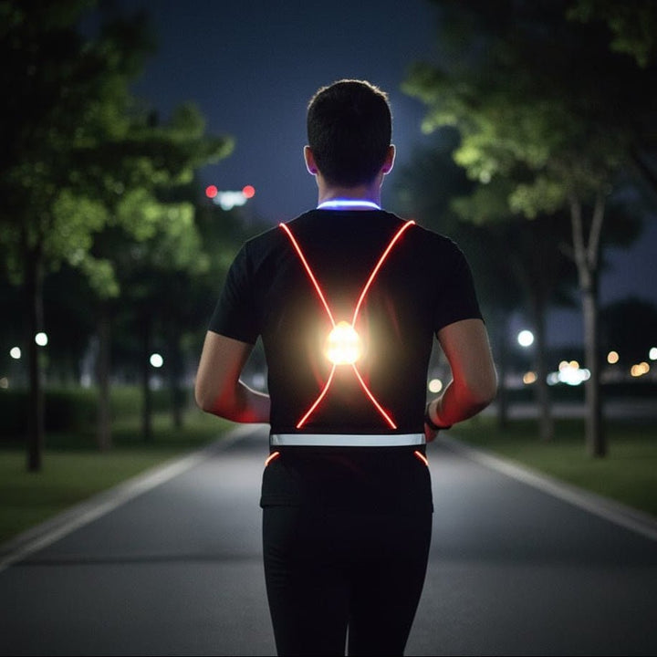 Reflective LED Vest for Running, Cycling, and Walking