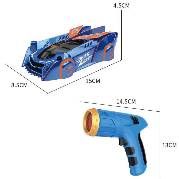 Laser-Controlled Wall-Climbing RC Car for Kids