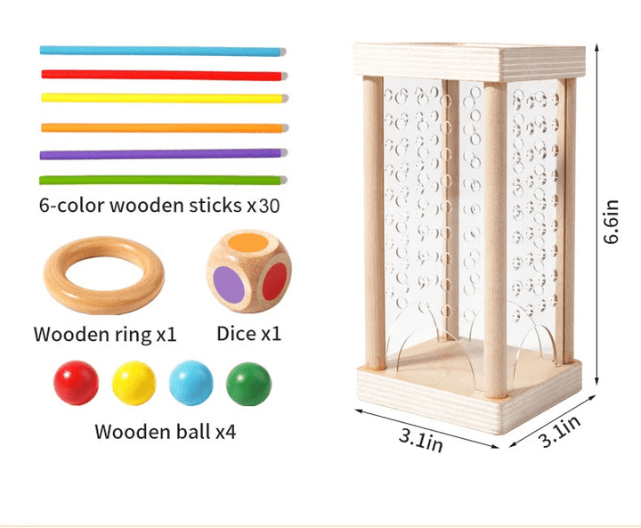 Montessori Counting Sticks Set for Cognitive Growth and Coordination