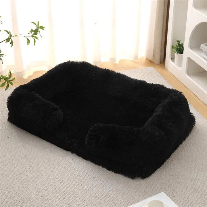 Memory Foam Dog Bed with Plush Side Supports
