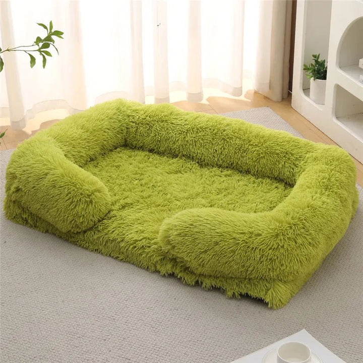 Memory Foam Dog Bed with Plush Side Supports