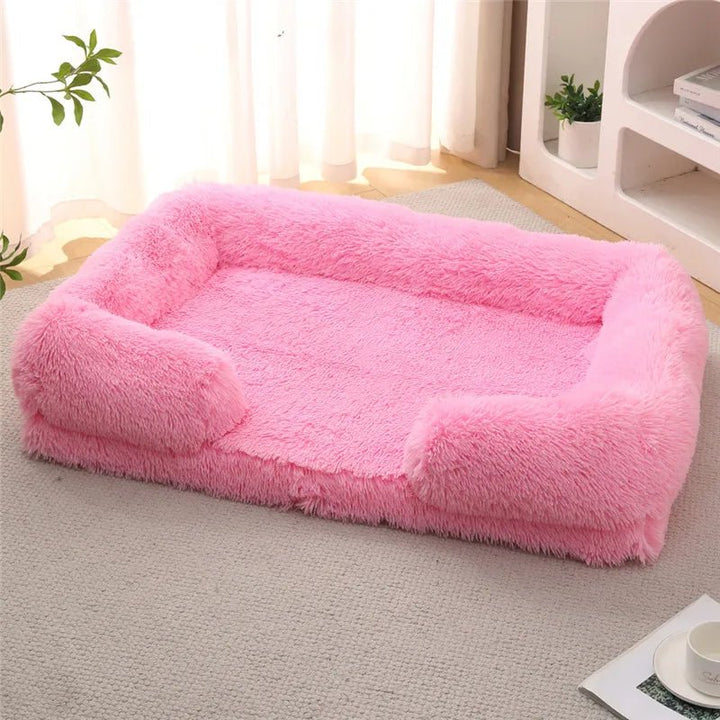 Memory Foam Dog Bed with Plush Side Supports