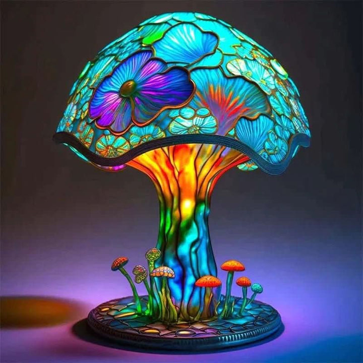 Mosaic Lamp for Soft Illumination & Relaxation