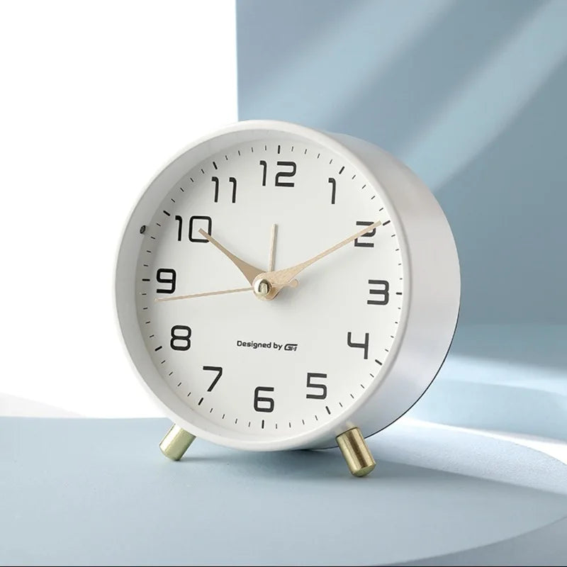 Contemporary Scandinavian Silent Table Clock