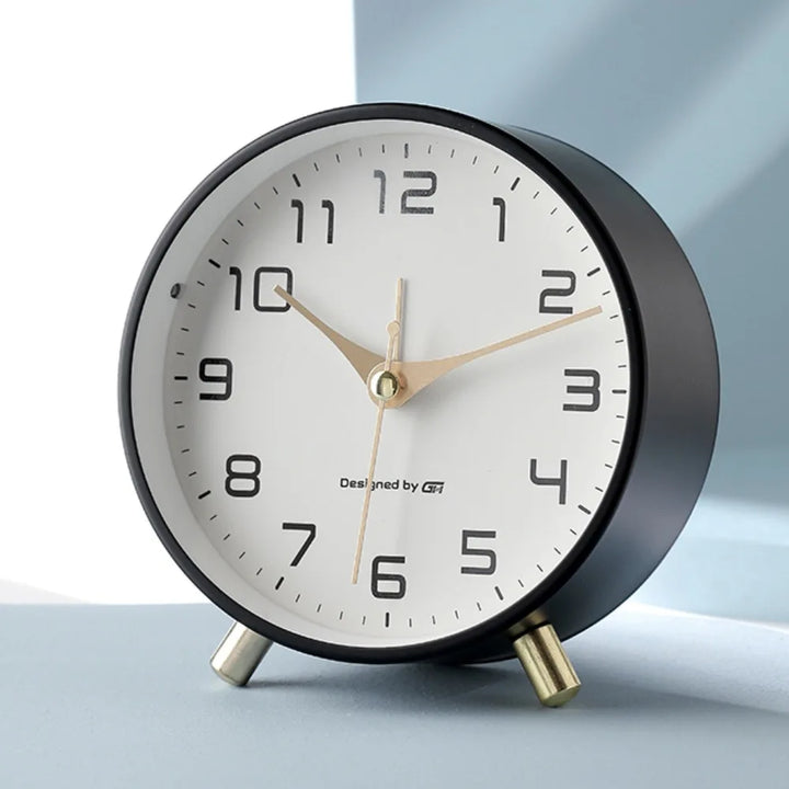 Contemporary Scandinavian Silent Table Clock