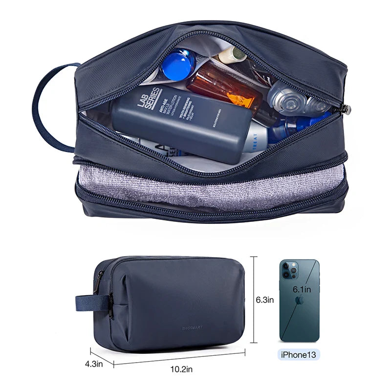 Waterproof Cosmetic Bag for Men & Women | Lightweight Toiletry Bag in S/M/L | Travel Accessory for Toiletries & Makeup | Unisex Travel Organizer