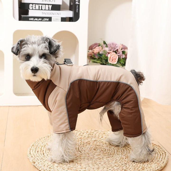 Warm & Waterproof Winter Jacket for Dogs with Reflective Stripes