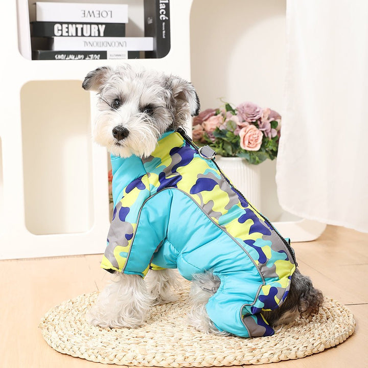 Warm & Waterproof Winter Jacket for Dogs with Reflective Stripes
