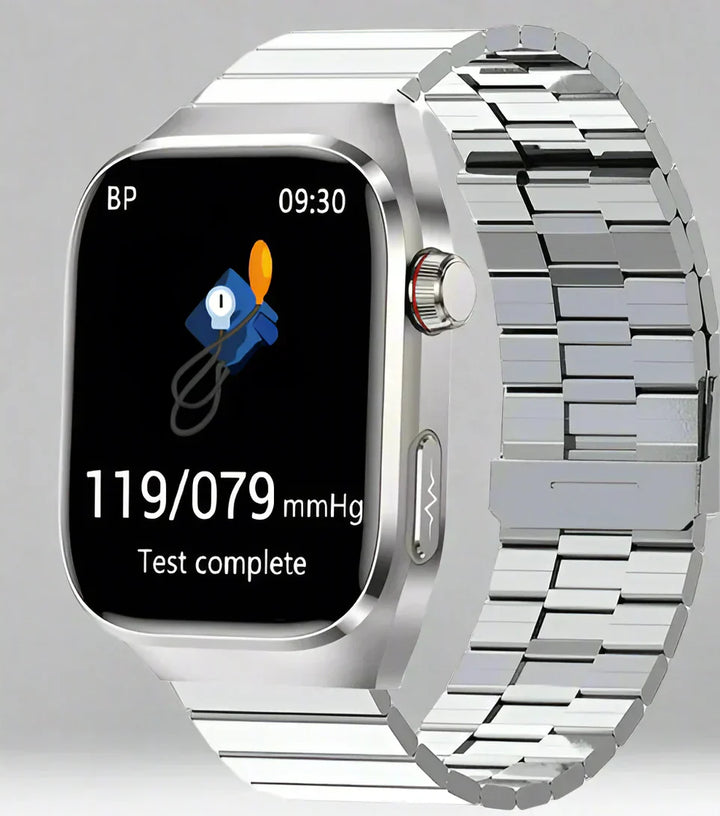Smartwatch for Blood Sugar Monitoring, ECG, Uric Acid Measurement, Bluetooth Connectivity