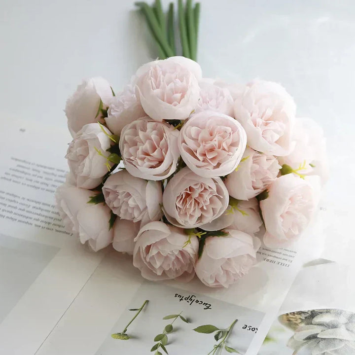 Silk Peony Bouquet - Love Story