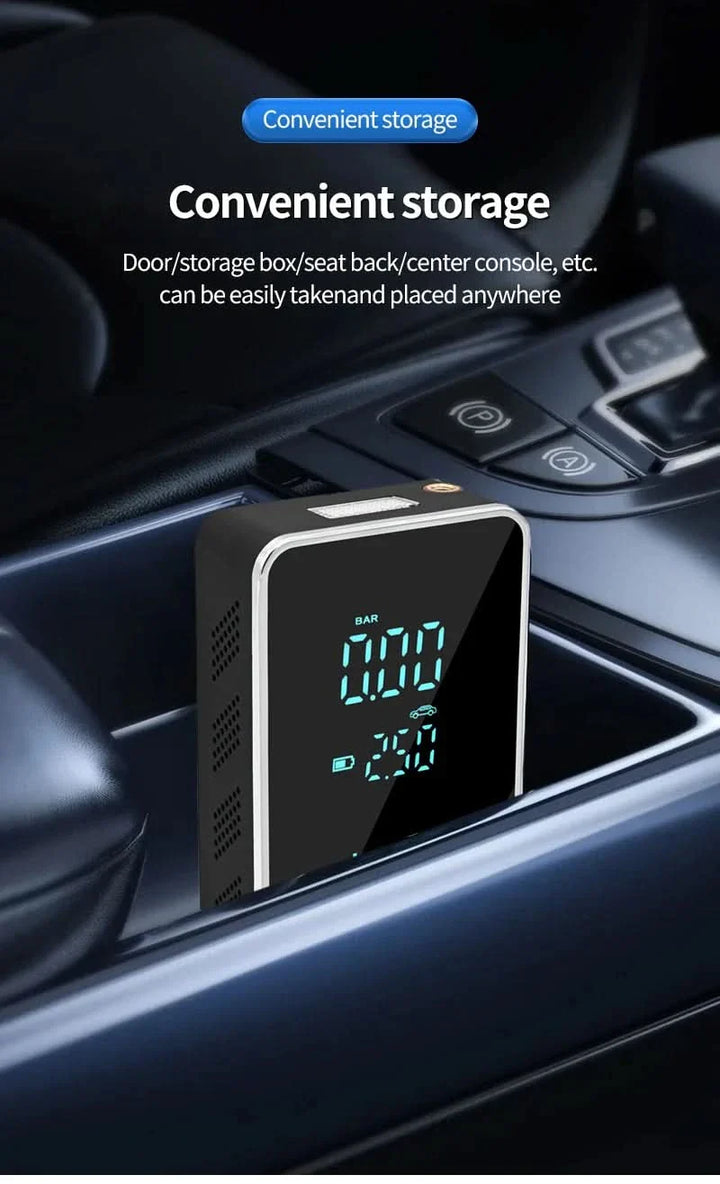 Portable Wireless Air Pump with Touchscreen – 150psi Air Pump for Cars and Bicycles