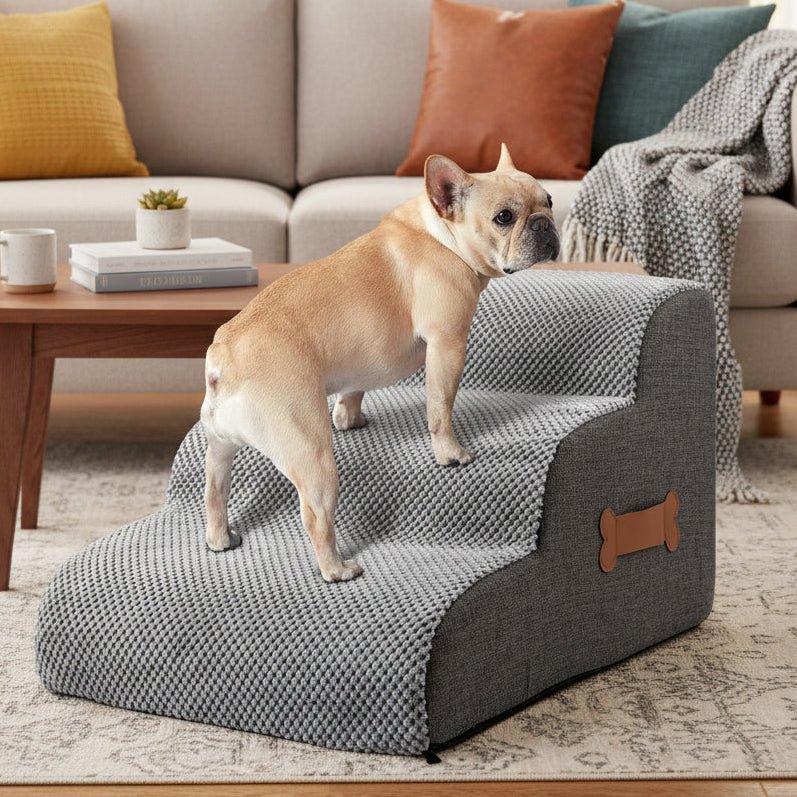 Soft Dog Steps for Bed with Joint-Friendly Incline – Hapi Warehouse