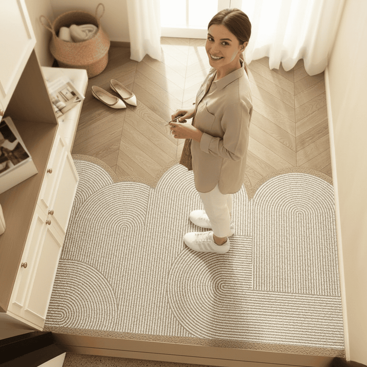 Non-slip, washable entrance mat for high-traffic areas