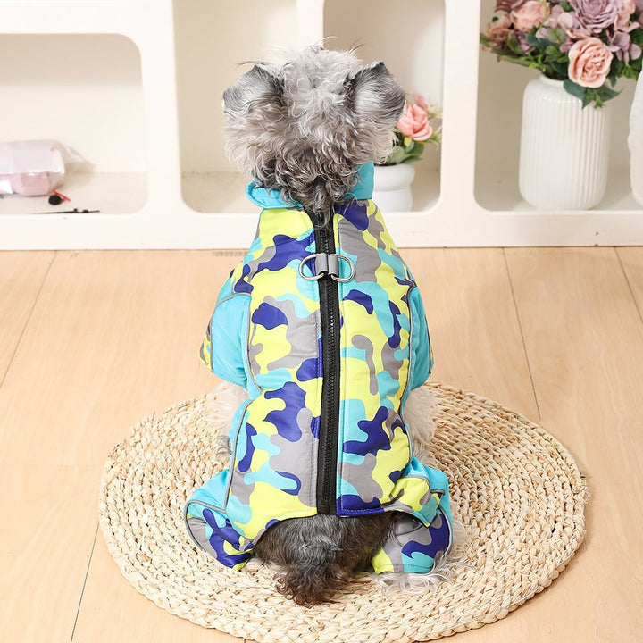Warm & Waterproof Winter Jacket for Dogs with Reflective Stripes