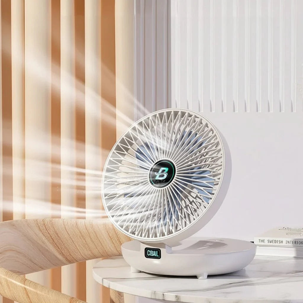 Portable USB Fan with 3 Speed Settings, Foldable and Compact Design