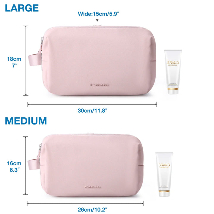 Waterproof Cosmetic Bag for Men & Women | Lightweight Toiletry Bag in S/M/L | Travel Accessory for Toiletries & Makeup | Unisex Travel Organizer