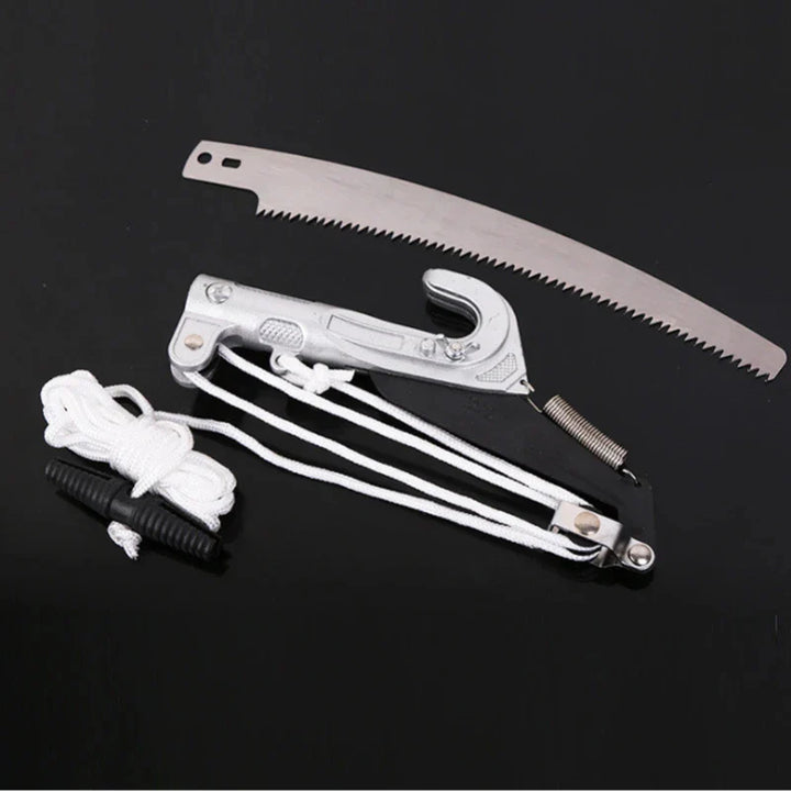 Telescopic Pole Pruner | Rope-Pull Tree Pruner with SK5 Steel Blade | Ideal for Fruit Trees & High Branches