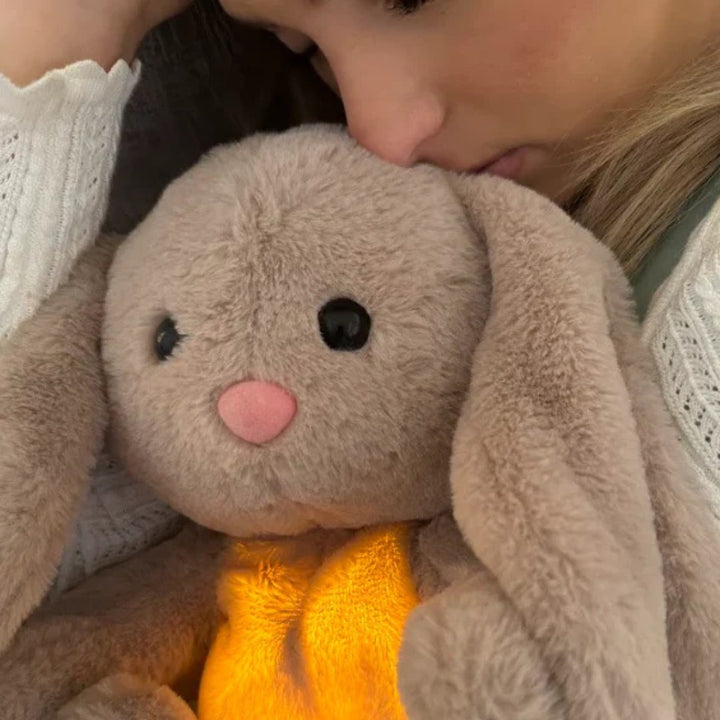 Breathing Stuffed Animal | Comforting Stuffed Bunny for Relaxation and Well-Being