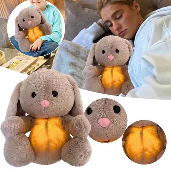 Breathing Stuffed Animal | Comforting Stuffed Bunny for Relaxation and Well-Being