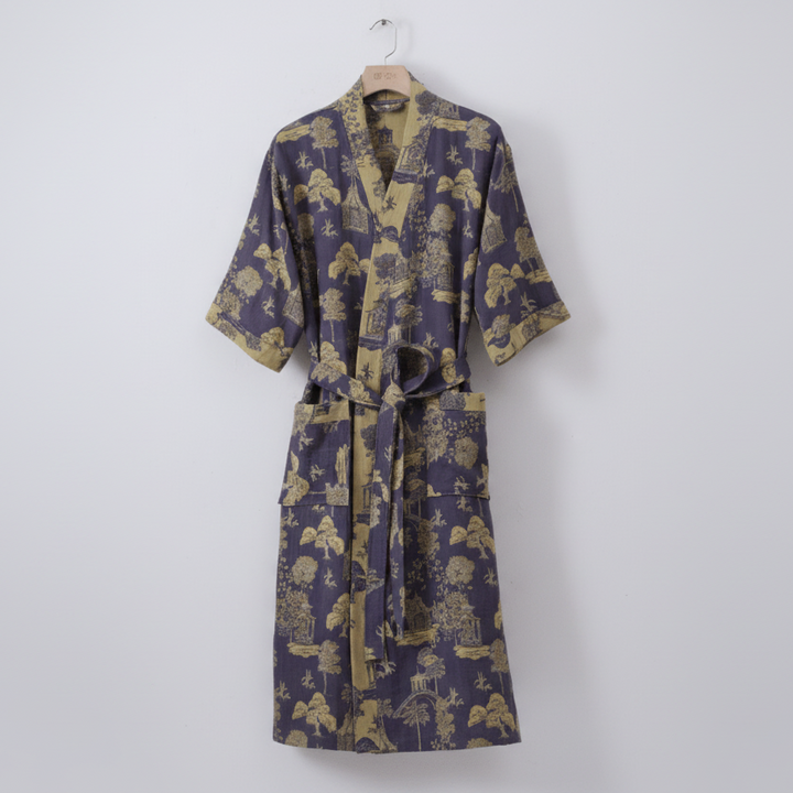 Organic Cotton Kimono Bathrobe for Breathable Comfort
