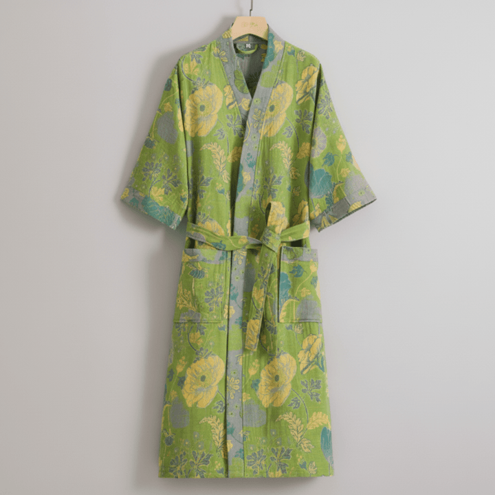Organic Cotton Kimono Bathrobe for Breathable Comfort