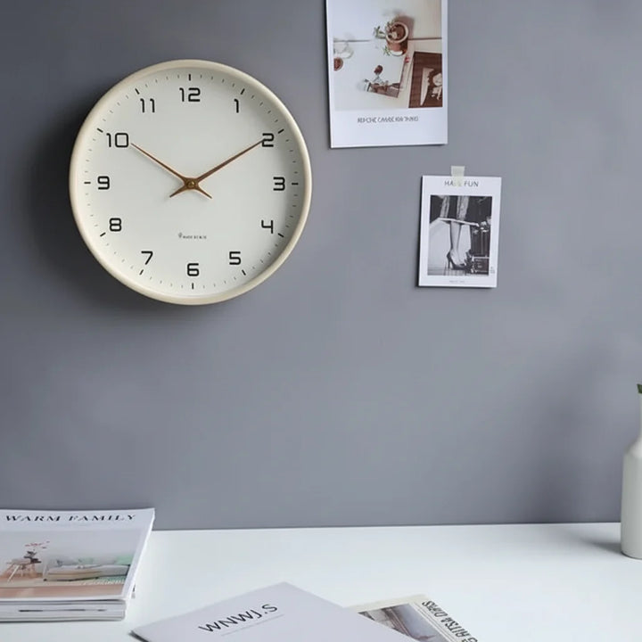 Scandinavian Wooden Wall Clock with Minimalist Design