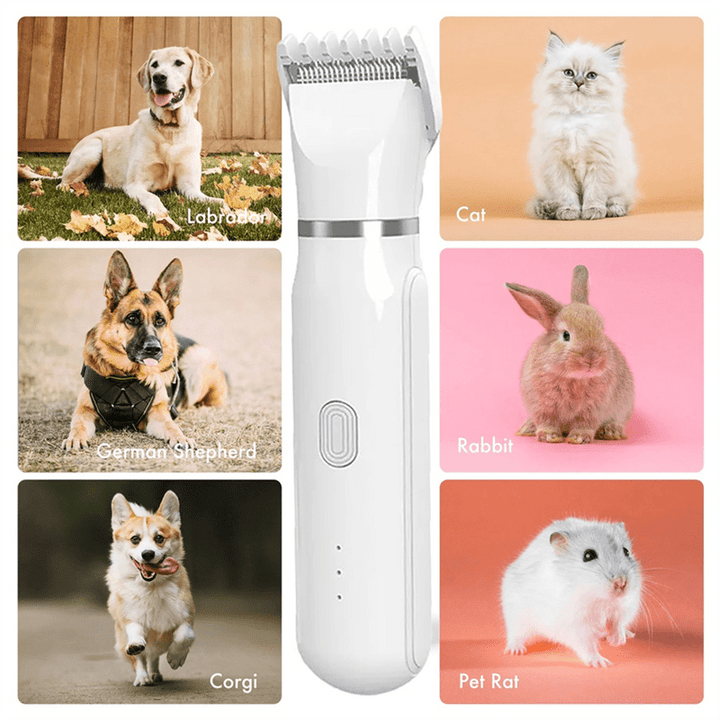 4-in-1 Pet Trimmer – Fur and Nail Care in One Device