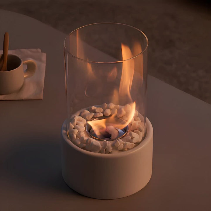 Smoke-Free Tabletop Fireplace for Elegant Indoor and Outdoor Use