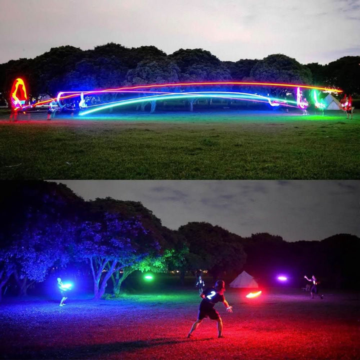 LED Glowing Frisbee for Night Games & Outdoor Fun