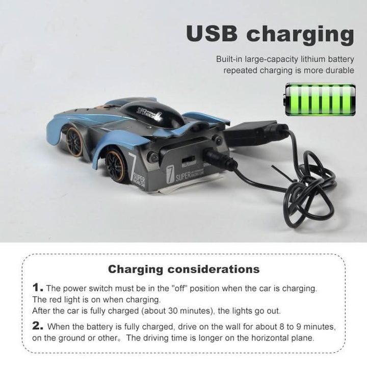 Remote Control Stunt Car for Wall and Ceiling Driving