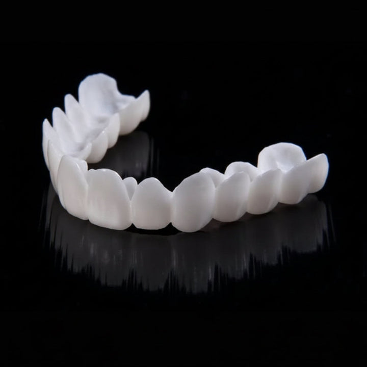 Dental Prosthesis with White Dental Lenses