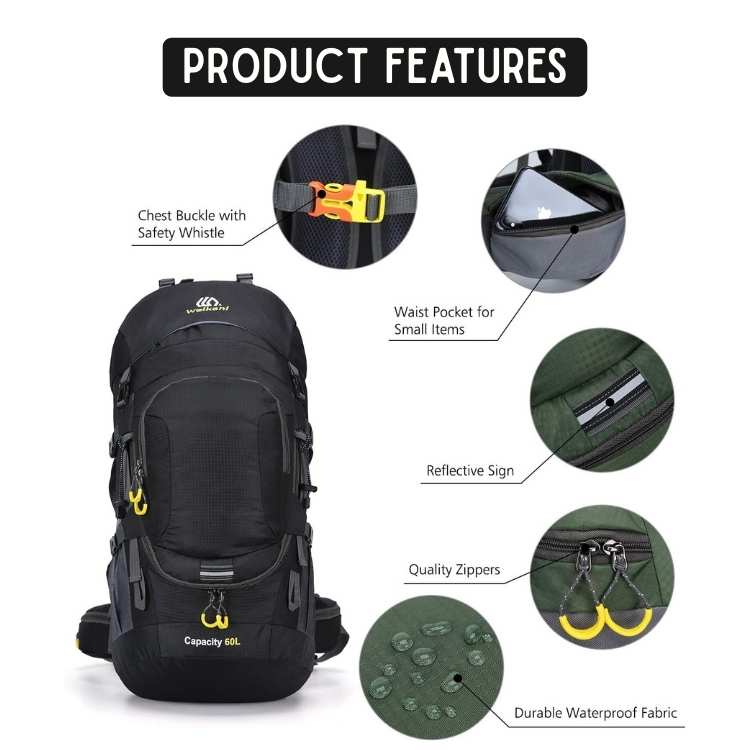 60L Waterproof Adventure Backpack