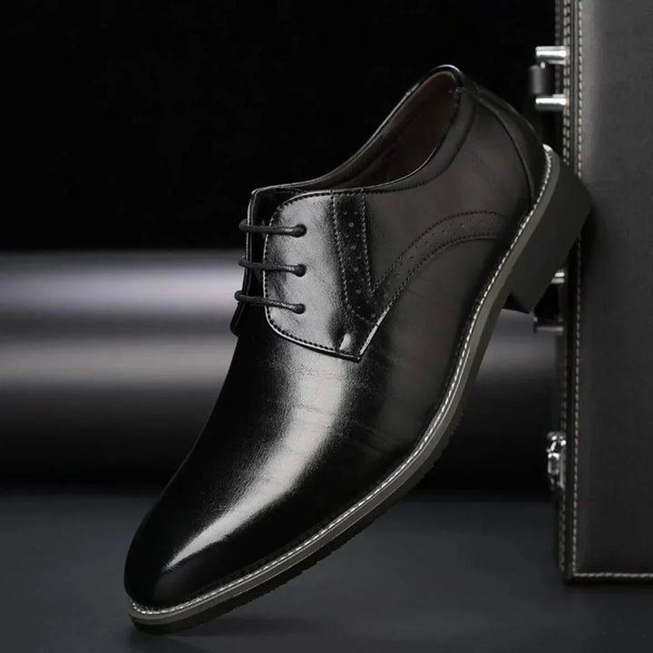 Men's Leather Oxford Shoes | Classic Lace-Up